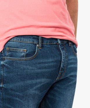 Jean homme skinny délavé avec plis sur les hanches vue2 - GEMO (HOMME) - GEMO