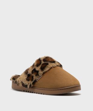 Chaussons mule avec fourrure imitation femme - Isotoner vue2 - ISOTONER - GEMO