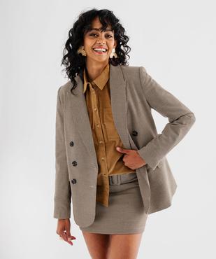 Chemise en velours avec fronces femme - LuluCastagnette vue4 - LULUCASTAGNETTE - GEMO