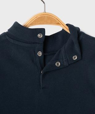 Tee-shirt manches longues à col roulé en matière chaude bébé garçon vue2 - GEMO 4G BEBE - GEMO