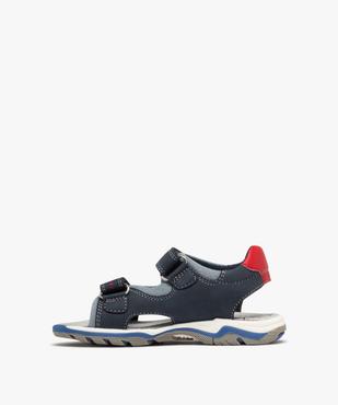 Sandales sport à scratchs et semelle intérieure moelleuse garçon vue3 - BUGGY - GEMO