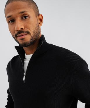 Pull en coton à col camionneur homme vue2 - GEMO (HOMME) - GEMO