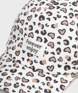 tte à motif léopard fille vue3 - GEMO 4G FILLE - GEMO