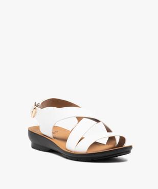 Sandales femme confort unies à semelle amortissante vue2 - GEMO (CONFORT) - GEMO