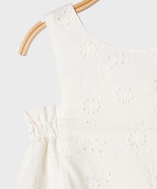 Robe sans manches en broderie anglaise bébé fille vue2 - GEMO(BEBE DEBT) - GEMO