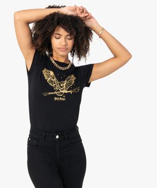 Tee-shirt femme avec motif pailleté – Harry Potter vue2 - HARRY POTTER - GEMO