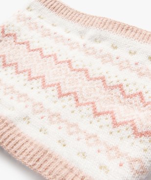 Snood imprimé et doublé polaire fille vue2 - GEMO (ENFANT) - GEMO