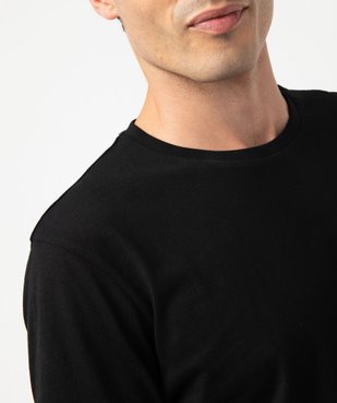 Tee-shirt à manches courtes et col rond homme vue4 - GEMO 4G HOMME - GEMO