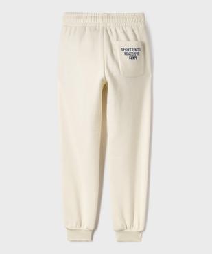 Pantalon de jogging en molleton épais à taille élastiquée garçon - Camps United vue4 - CAMPS - GEMO