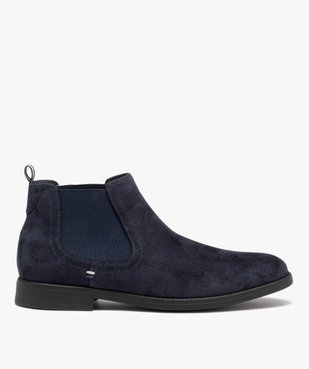 Boots Chelsea en suédine élégantes homme  vue2 - GEMO(URBAIN) - GEMO
