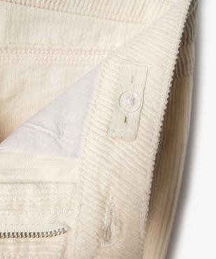 Pantalon en velours côtelé coupe Straight taille ajustable fille vue5 - GEMO (JUNIOR) - GEMO