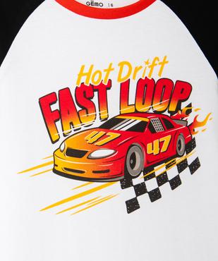 Tee-shirt à manches courtes avec motif voiture de course garçon vue3 - GEMO 4G GARCON - GEMO