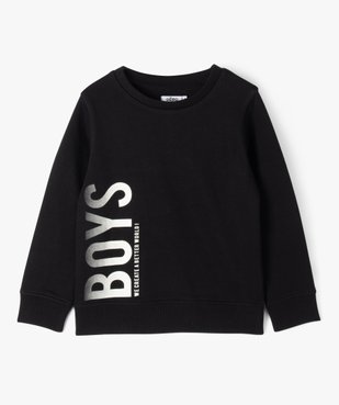 Sweat à col rond avec intérieur molletonné garçon vue1 - GEMO (ENFANT) - GEMO