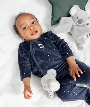 Pyjama bébé 2 pièces en velours à motifs étoiles vue6 - GEMO(BB COUCHE) - GEMO
