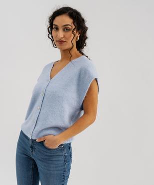 Gilet sans manches coupe oversize femme vue1 - GEMO(FEMME PAP) - GEMO