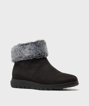 Boots confort avec tige en fourrure imitation femme vue2 - G'FLEX - GEMO