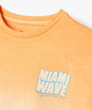 Tee-shirt manches courtes tie-and-dye garçon vue3 - GEMO (JUNIOR) - GEMO