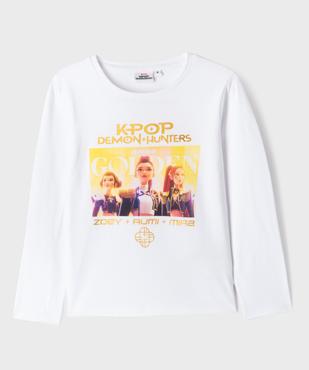Tee-shirt col rond imprimé fille - K-Pop Demon Hunters vue1 - KPOP DEMON HUNTERS - GEMO
