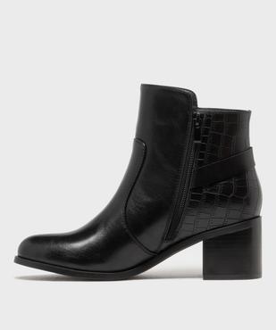  Boots à talon bi-matières femme - LuluCastagnette vue3 - LULUCASTAGNETTE - GEMO