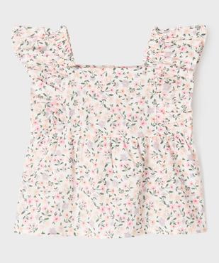 Blouse sans manches à volants coupe ample fille vue1 - GEMO 4G FILLE - GEMO