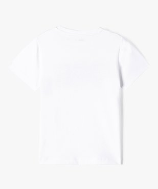 Tee-shirt garçon avec motif feuillage sur la poitrine vue3 - GEMO (ENFANT) - GEMO