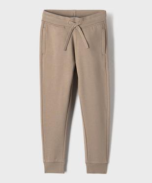 Pantalon de jogging molletonné avec ceinture ajustable garçon vue1 - GEMO 4G GARCON - GEMO