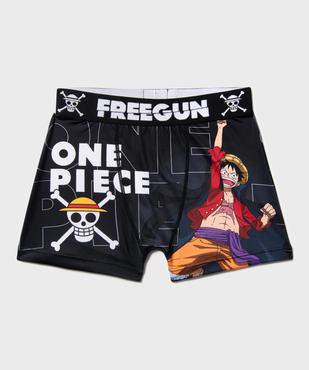 Boxer en microfibre ultra stretch imprimée garçon - Freegun x One Piece vue1 - FREEGUN - GEMO