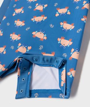Combishort de bain à motifs crabes enfant anti UV UPF 50+ vue3 - GEMO(BEBE DEBT) - GEMO