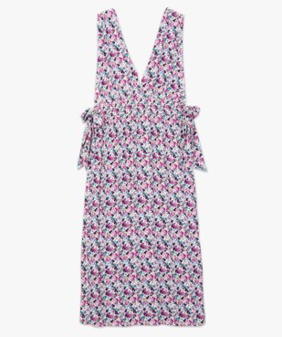 Robe de plage femme imprimée longue et échancrée  vue4 - GEMO (PLAGE) - GEMO