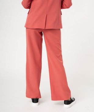 Pantalon de tailleur large et fluide à grandes poches femme vue3 - GEMO(FEMME PAP) - GEMO