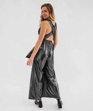 Combinaison pantalon multilook en maille fluide et brillante femme vue3 - GEMO(FEMME PAP) - GEMO