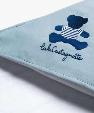Cape de bain bébé à capuche en jersey et éponge - LuluCastagnette vue4 - LULUCASTAGNETTE - GEMO