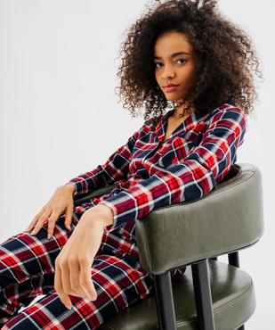 Pyjama à motif tartan femme - LuluCastagnette vue5 - LULU CASTAGNETTE G4G D - GEMO