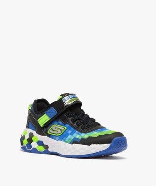 Baskets garçon running à scratch et à motifs gaming - Skechers vue2 - SKECHERS - GEMO