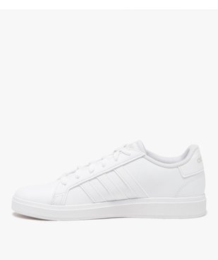 Baskets basses unies garçon - Adidas Grand Court Base vue3 - ADIDAS - GEMO