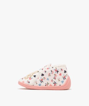 Chaussons bottillons à motifs fleuris bébé fille - LuluCastagnette. vue3 - LULU CASTAGNETT - GEMO