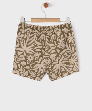 Short en coton stretch imprimé à taille élastiqué bébé garçon vue3 - GEMO(BEBE DEBT) - GEMO