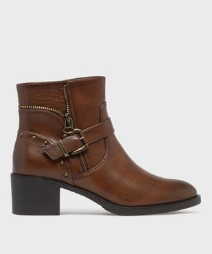 Boots à talon femme - EMILIA ROSA vue1 - EMILIA ROSA - GEMO