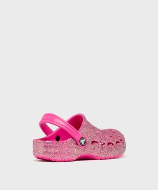 Sabots souples pailletés dessus perforé fille - Crocs vue4 - CROCS - GEMO