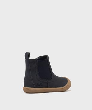 Boots Chelsea zippées bébé garçon - LuluCastagnette vue4 - LULUCASTAGNETTE - GEMO