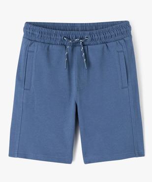 Bermuda en maille avec taille élastique garçon vue1 - GEMO (ENFANT) - GEMO