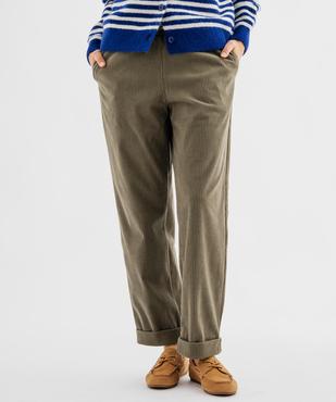 Pantalon droit fluide femme vue1 - GEMO(FEMME PAP) - GEMO