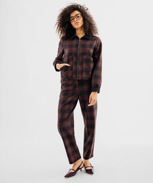 Veste courte zippée femme vue4 - GEMO(FEMME PAP) - GEMO