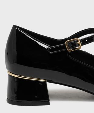 Escarpins vernis à talon large et bride femme - Valentina Baldano vue6 - VALENTINA BALDA - GEMO