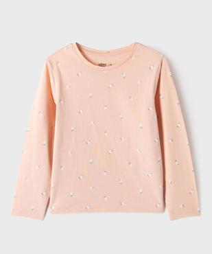 Tee-shirt manches longues imprimé fille vue2 - GEMO 4G FILLE - GEMO