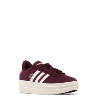 Baskets en cuir VL Court bold avec semelle plateforme femme - Adidas vue9 - ADIDAS - GEMO