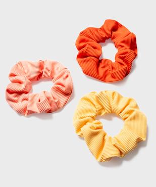 Chouchous pour les cheveux en satin côtelé femme (lot de 3) vue1 - GEMO (ACCESS) - GEMO