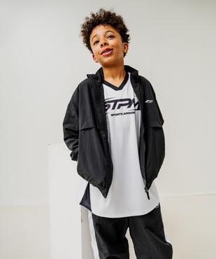 Veste de sport zippée à col montant et doublure mesh garçon vue1 - GEMO (JUNIOR) - GEMO