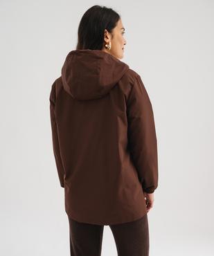 Imperméable réversible et déperlant à capuche femme vue2 - GEMO 4G FEMME - GEMO