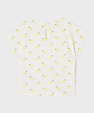 Tee-shirt manches courtes avec bas noué bébé fille (lot de 2) vue3 - GEMO 4G BEBE - GEMO